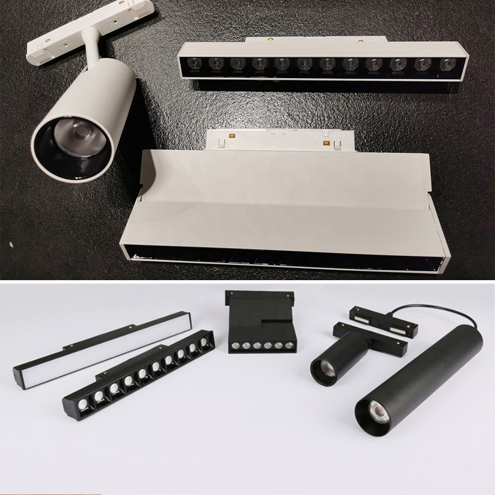 Smart Magnetic Track Light Living Room Ambiance Dimmable