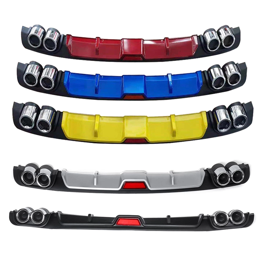 Lábio difusor de para-choque traseiro de plástico ABS para BMW Honda Civic 1