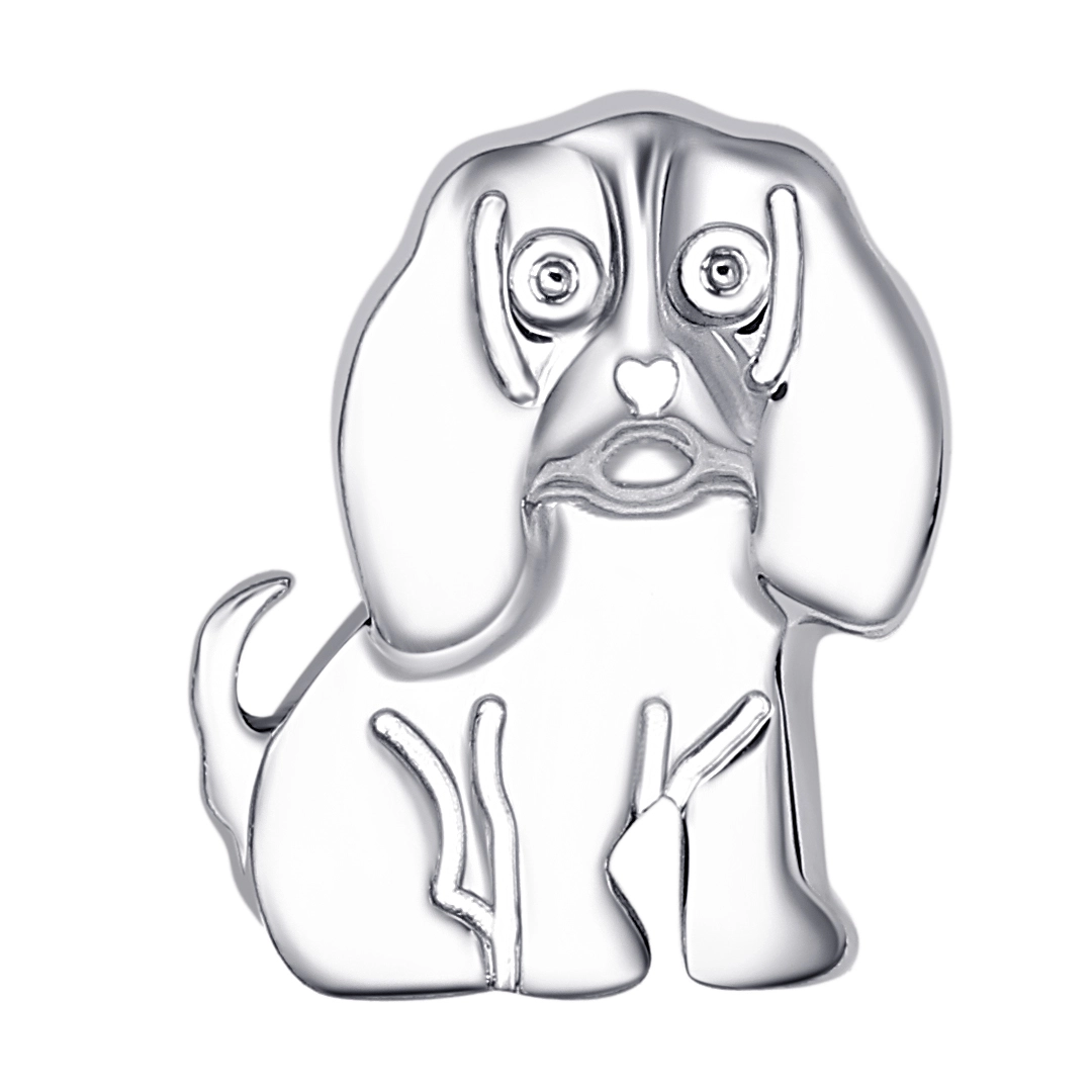 Eternal Metal Astm F136 Titanium Basset Hound Dog Shape Flat Lobe Internally Threaded Labret Piercing Jewelry 1