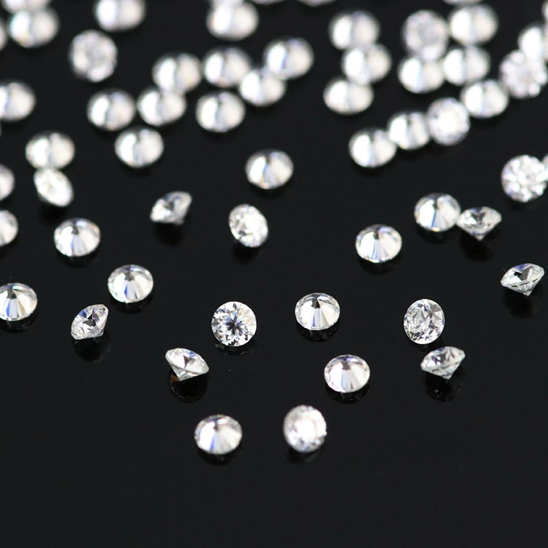 Large Quantity Available 1.0mm 1.5mm 2.0mm 2.5mm Small Size Melee Moissanite In Stock 1