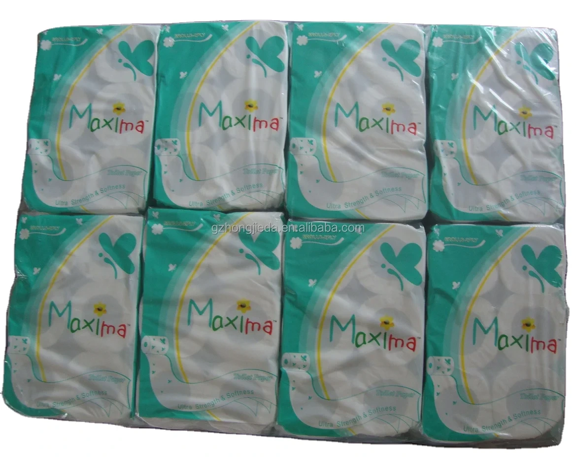 Economic 2 Ply Soft Bathroom Paper Roll for Hotel Use 1