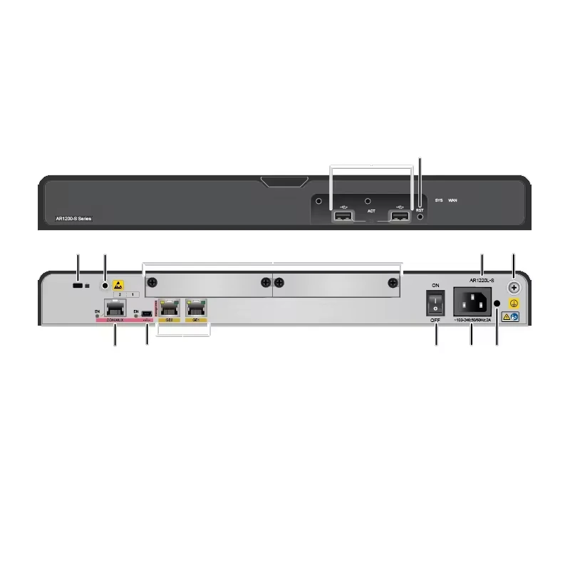 AR1220L-S 02356732 original 2*GE Interfaces eléctricas Fibra óptica Wifi Enrutador 1