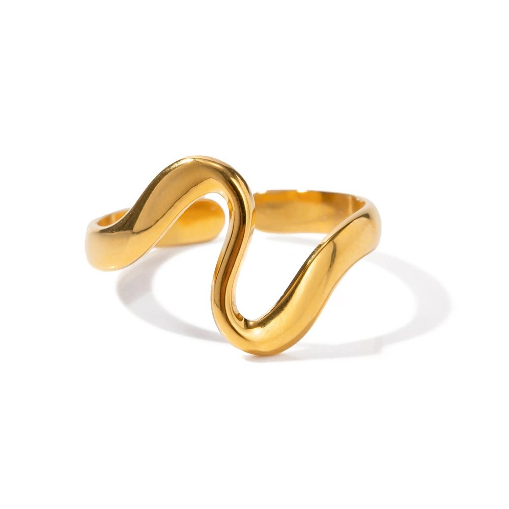 Various Styles Of Stainless Steel Open Rings In Ins Style Featuring Minimalist Geometric Designs And Irregular Shapes For Women 1