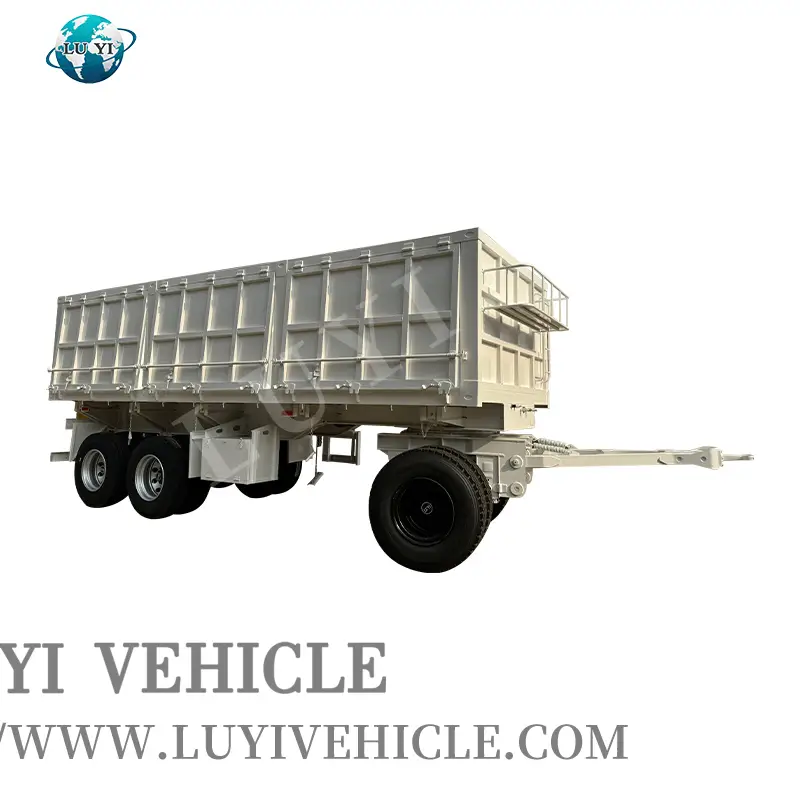 Luyi Barra de tiro de 3 ejes lateral remolque completo para transporte de carga 1