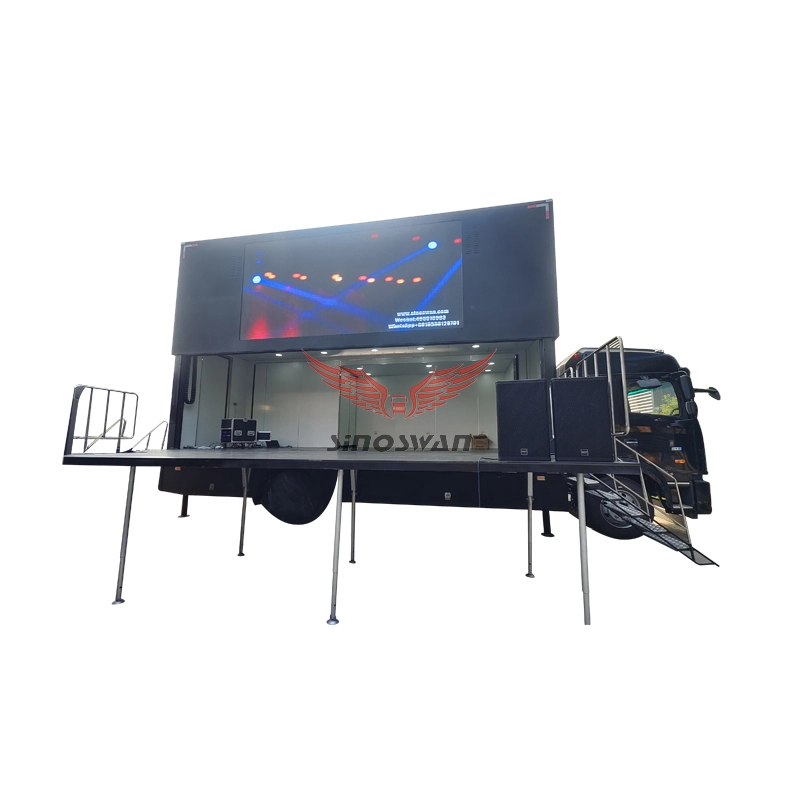 LED Mobile Stage Truck with Billboard Display Sinoswan SR70 1