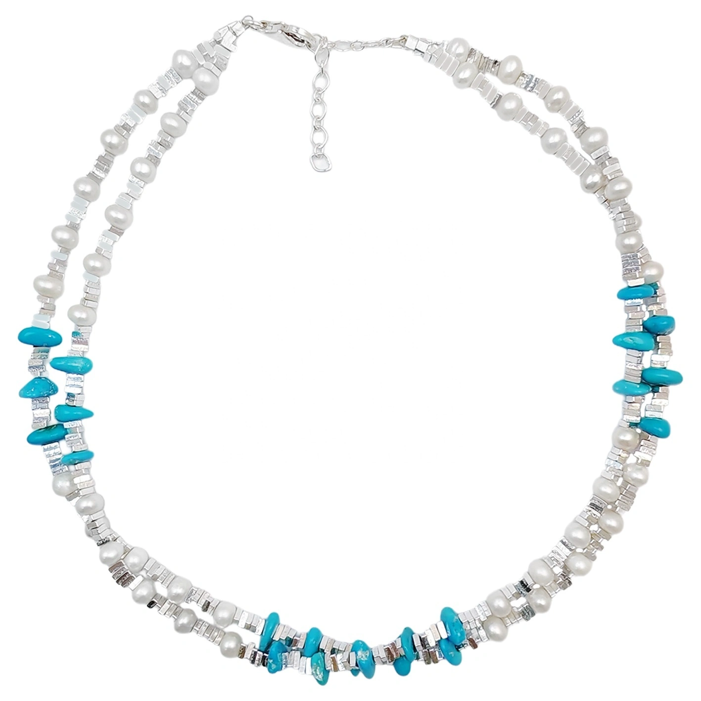 Natural Sterling Treatment Turquoise S925 Silver Fashion Women's Jewelry Multi-occasion Applicable To Popular Customized Models 1