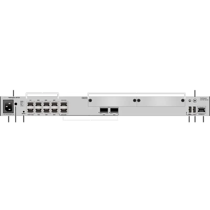 Netengine AR720 02354GBG-001 2*GE combo WAN, 8*GE LAN Fiber Optic WiFi Router 1