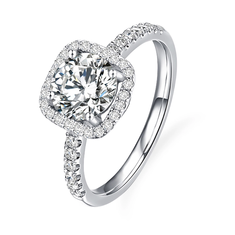 White Gold Filled Iced Out Ring Jewelry 14k 18k Gold Plated Moissanite Diamond Hiphop Hip Hop Women Men Ring For Men 1