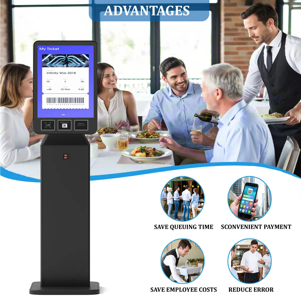 Cash Deposit Kiosk Machine Payment Terminal by E-Star 4