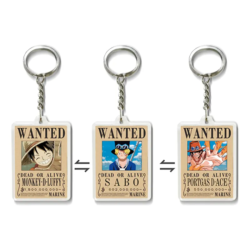 Des clés en vrac 3D lenticulaires pour les ventilateurs d'anime Demon Slayer Spider-Man One Piece Custom Flip Keyrings 4.5x6.5 cm 1