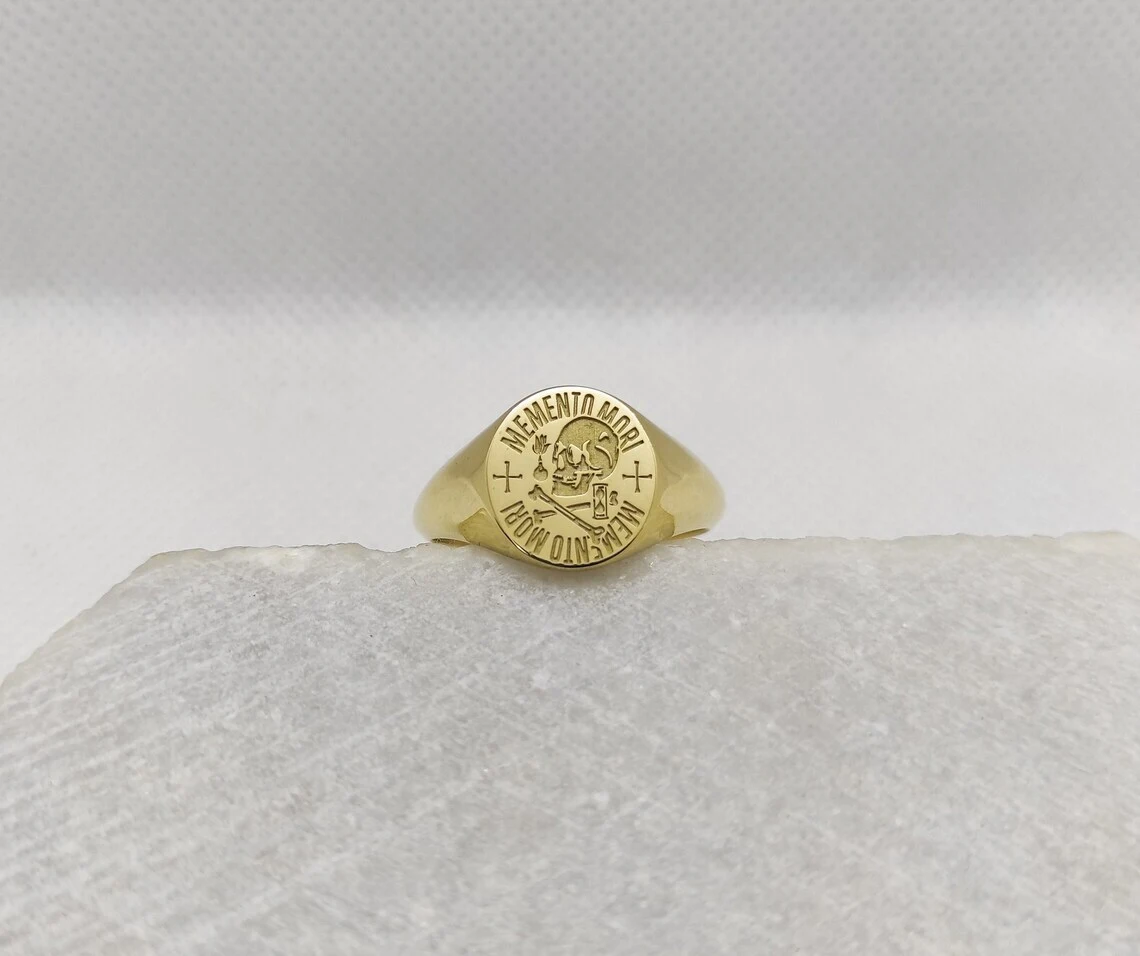 Provence Jewellery Hip Hop Style Bridal Man Customized Solid Gold Ring Jewelry 14K Solid Gold Ring 1