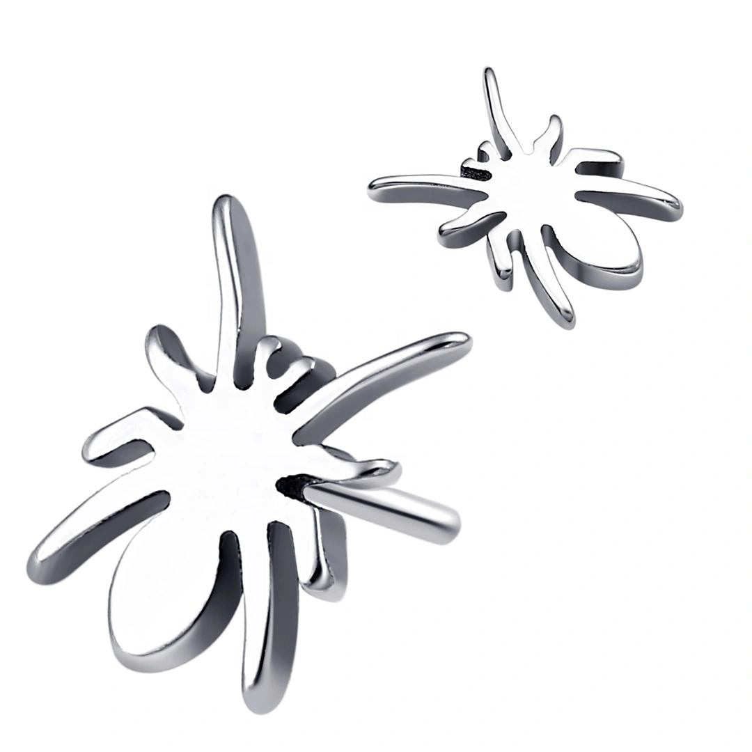 Eternal Metal Astm F136 Titanium Spider Shaped Threadless Tops High Quality Body Piercing Jewelry 1
