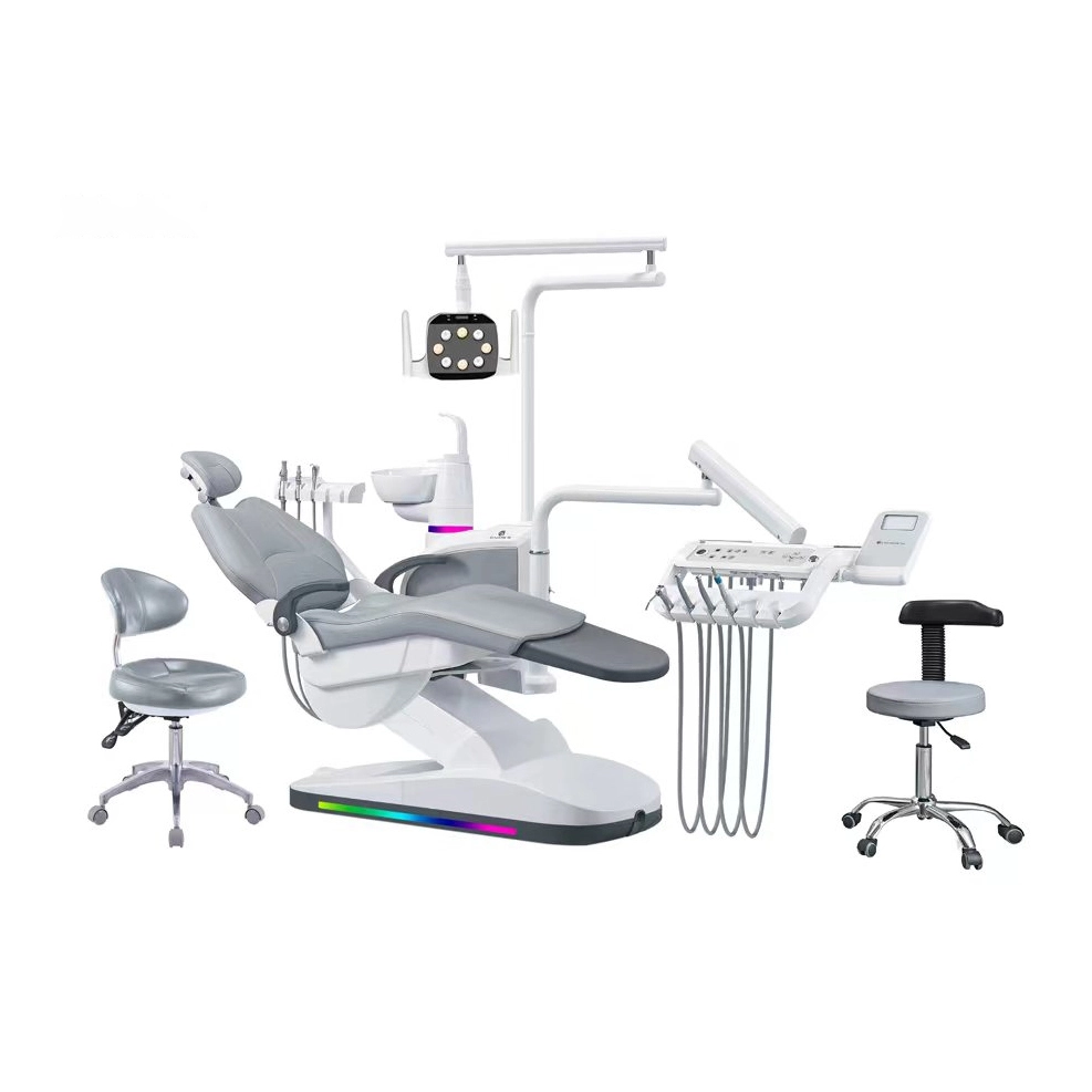 Silla dental de metal completo de alta calidad con respaldo ajustable | Interno 1