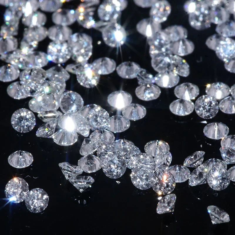 Igi Certificate Def Vvs White Round Bright Cut 0.1 Carat Diamond Hpht Laboratory Bred Bare Diamond For Custom Jewelry 1