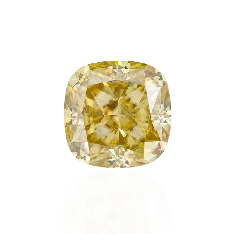 Cushion Cut Yellow Color Vvs1 Gra Certificate Moissanite Loose Stones Moissanite Loose Diamonds Jewelry Moissanite 1