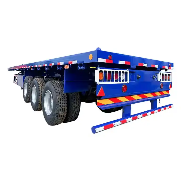 60-100t Capacity Flatbed Semi Trailer 1
