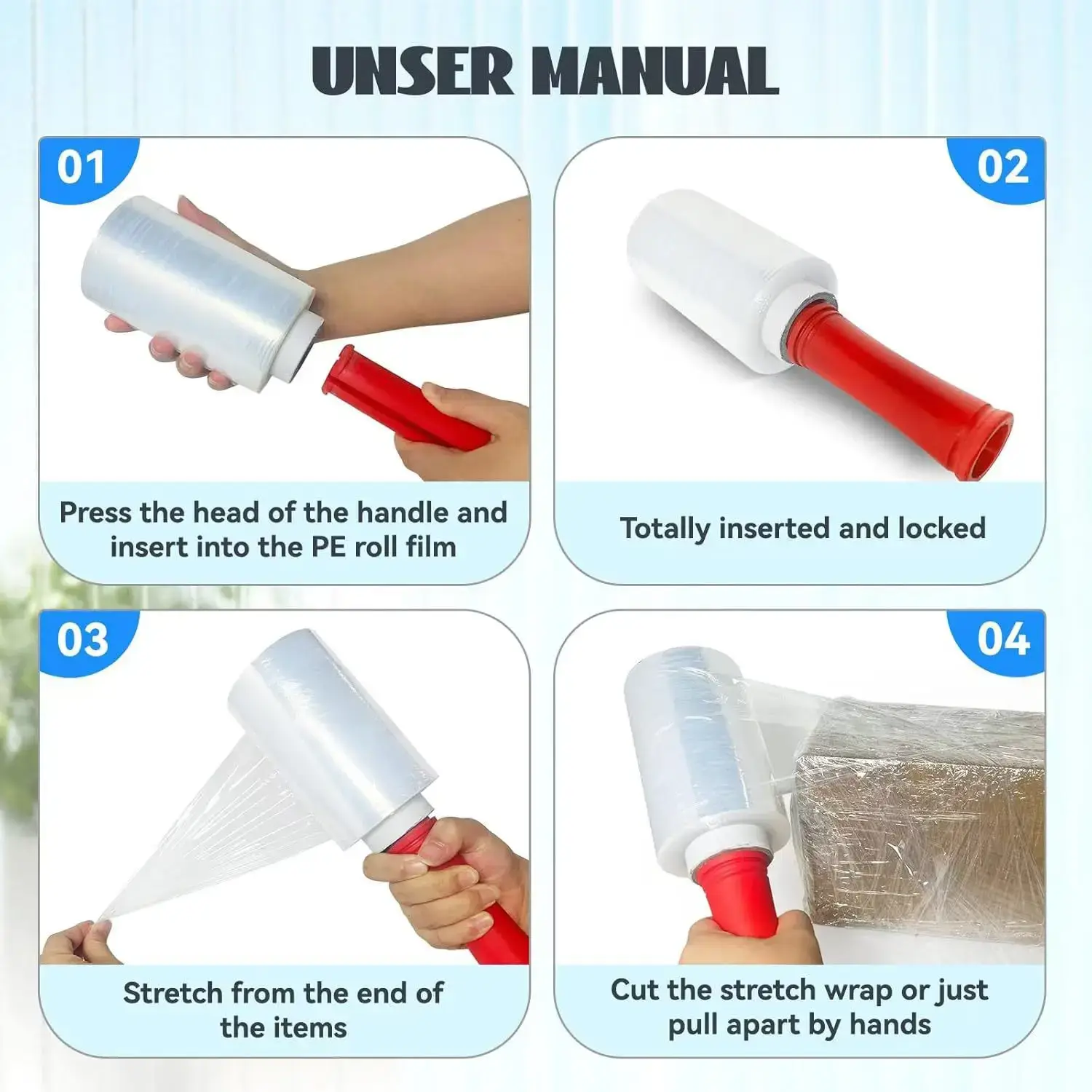 Cost-Effectivemoving Saran Wrap Customized Stretch Film 3