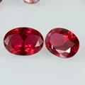 Venta caliente 5# Precios de piedra de rubí rojo de corte sintético oval 1