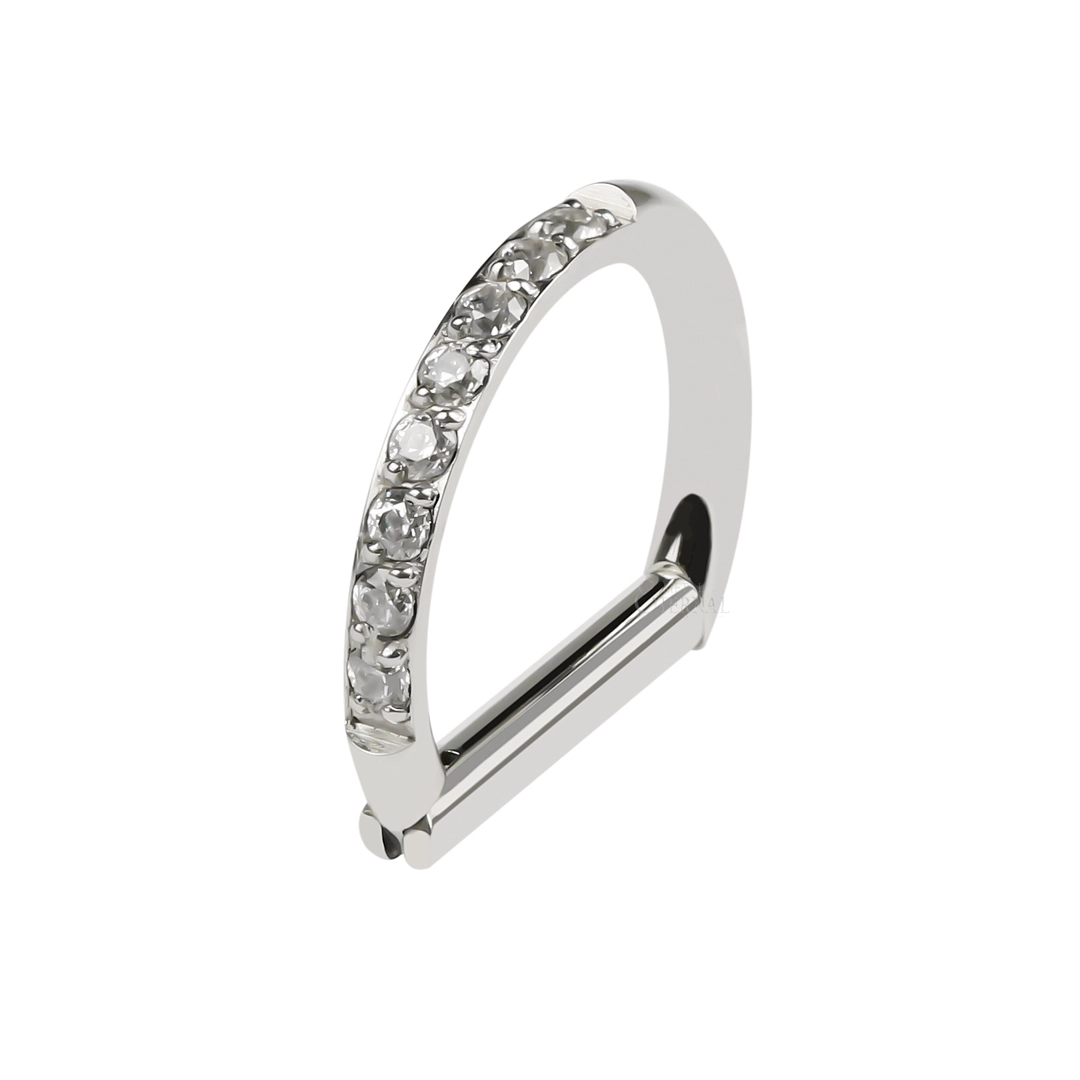 Eternal Astm F136 Titanium D Shape Septum Piercing Jewelry 1