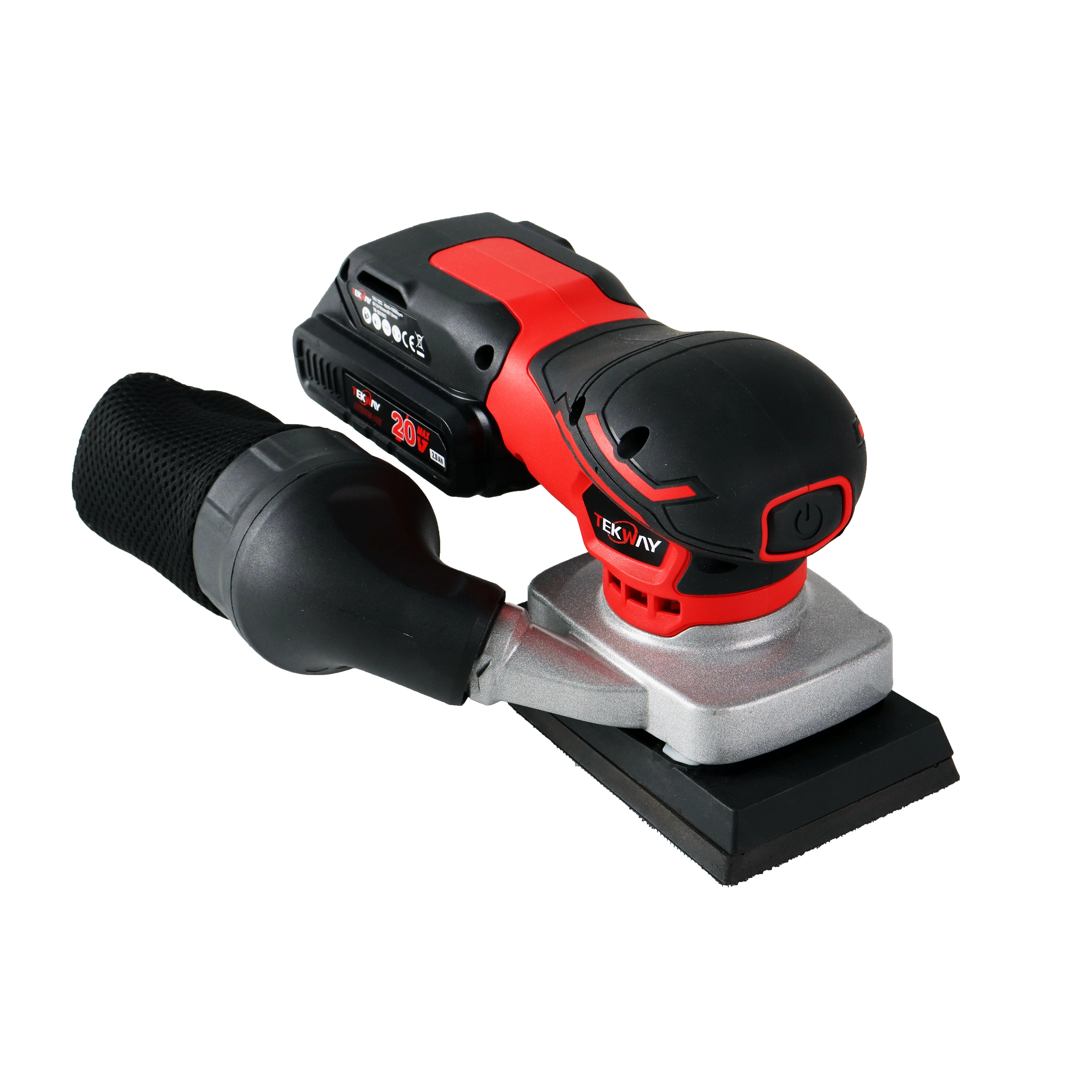 Cordless Brushless Battery Sander for Auto Body Repair/Woodworking - Tekway Portable Orbital Sander 1