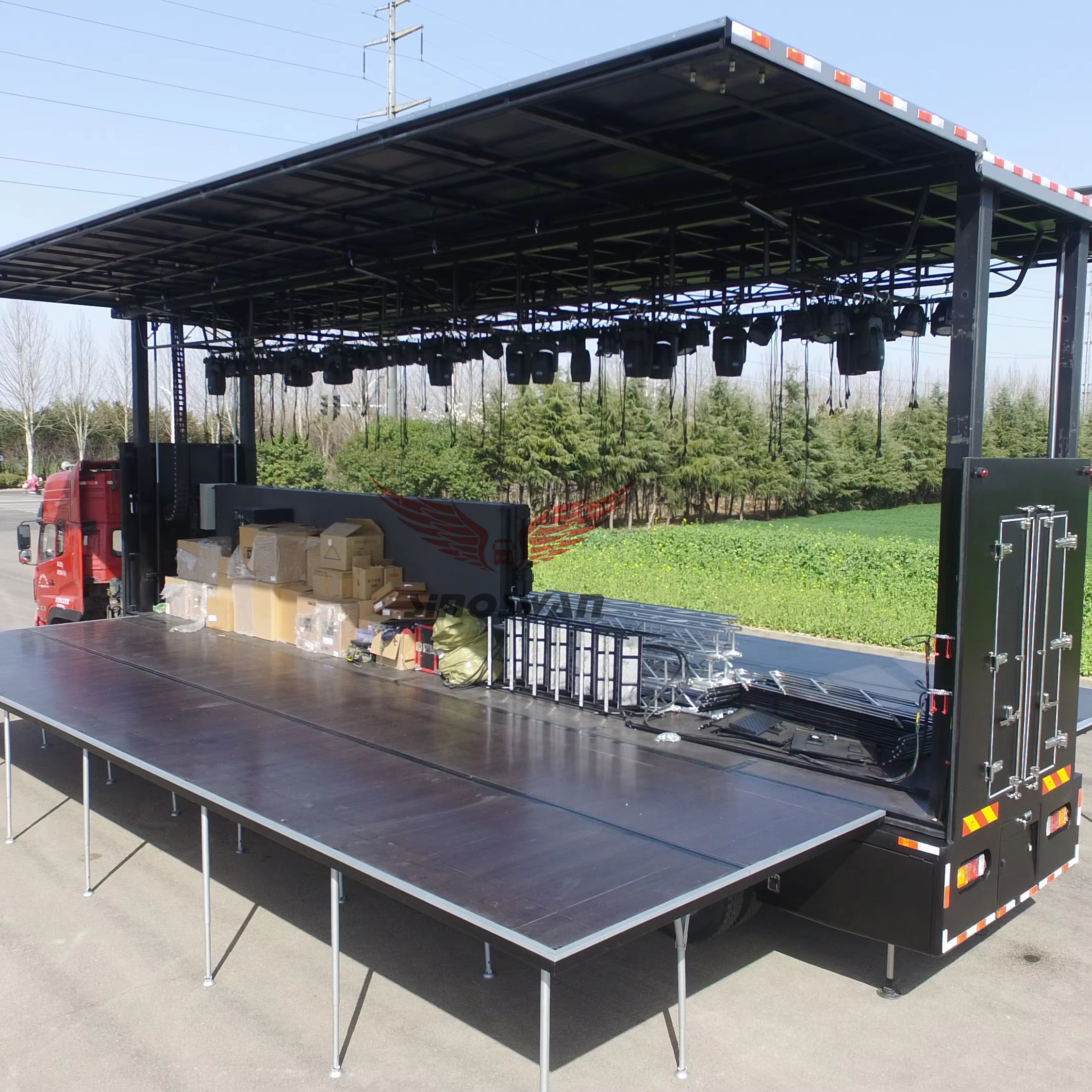 Hydraulic Mobile Stage Trailer for Events - ST130 1
