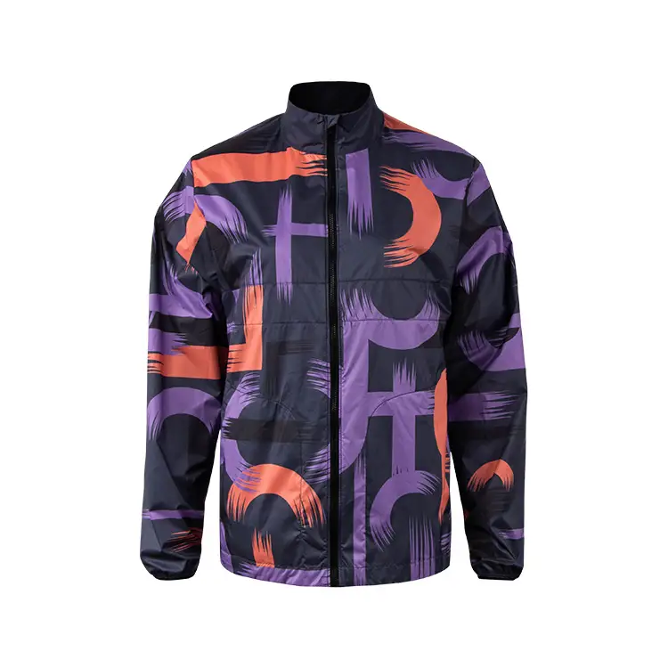 Custom Full Zipper Thin Waterproof Running Outdoor Mountain Hiking Biking Lightweight Windbreaker Jacket Running Jacket 1