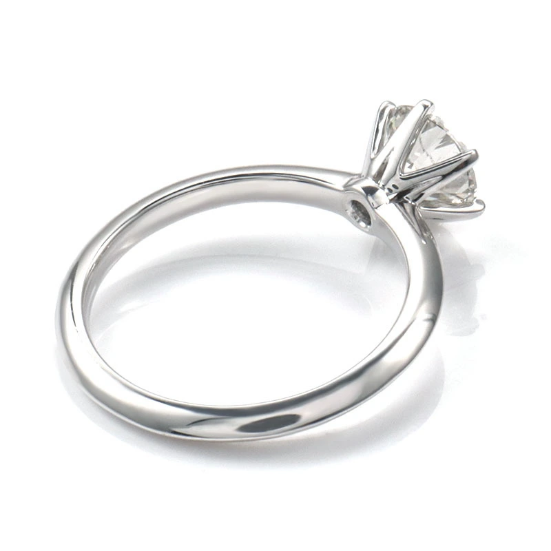Bague de fiançailles/mariage classique en or 10 carats avec moissanite taille brillant rond 3 carats et 6 griffes pour femme 1