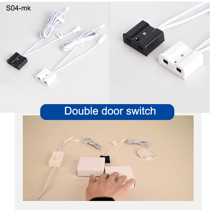 Interrupteur tactile intelligent 12 V/24 V pour armoires et bandes lumineuses à LED 7