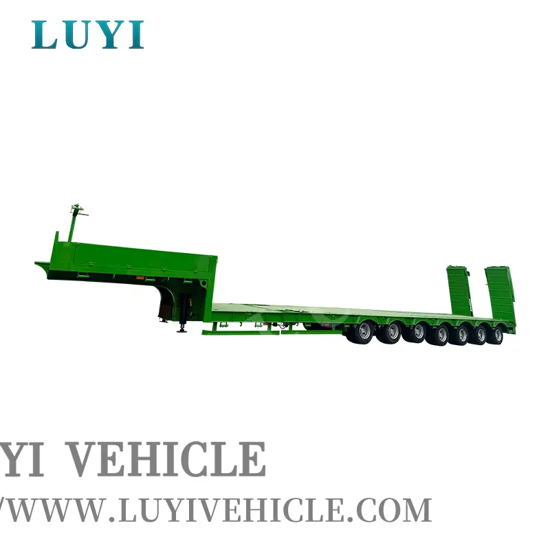 UYI 7-ASSLE DOUCLOSEKECK Lowbed Trailer 150T نقل المعدات الثقيلة 1