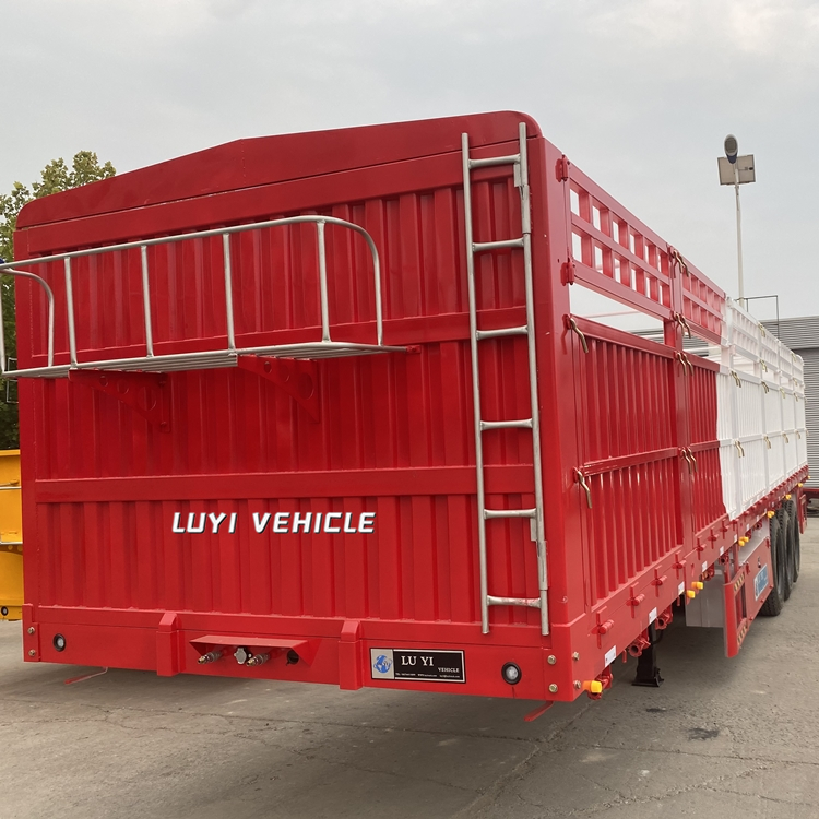 Trailer de clôture de cargaison de transport à 3 essieux lourds 3