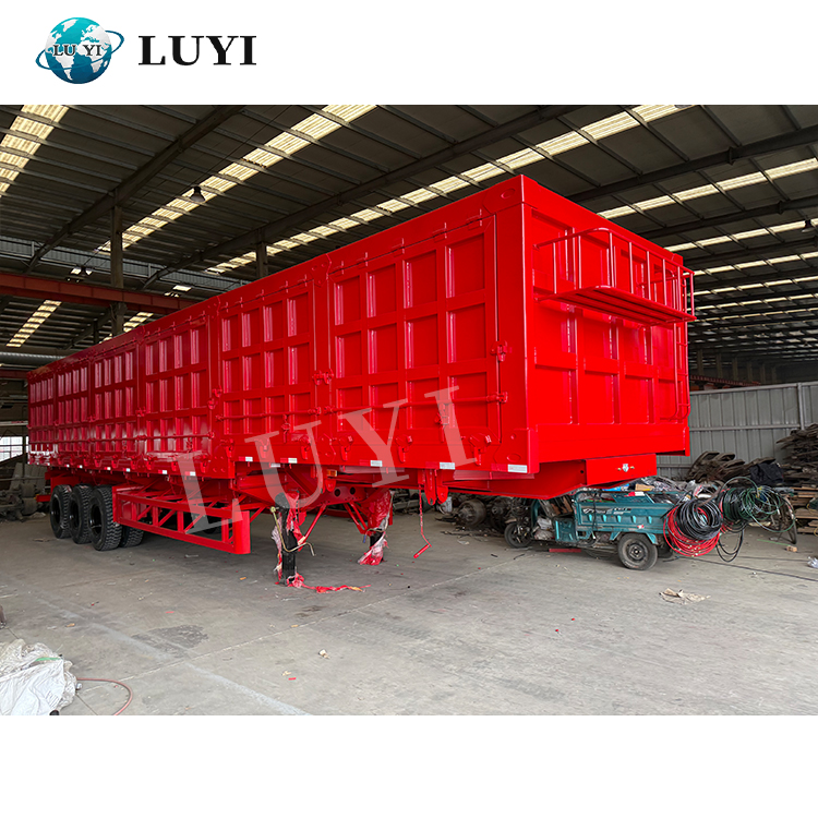 3-axle 60-ton Side Unloading Semi-trailer 4