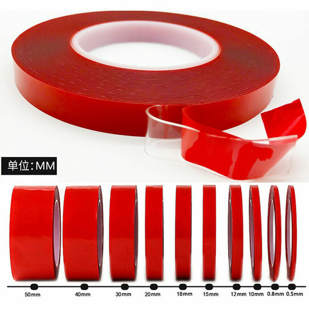 Red Clear Tape Waterproof Nano Pad Double Sided Grip Tape Strong Adhesive Invisible Gel Super Sticky nape tape 4