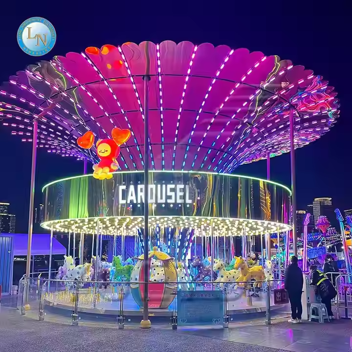 Outdoor Merry Go Round Carousel Rides - Luxury Carousel For Sale 5
