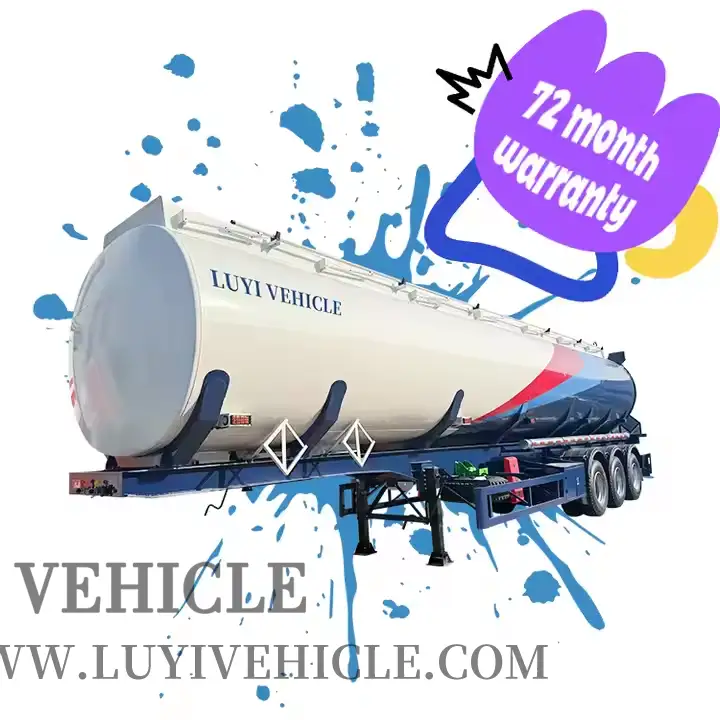 3 оси 45000L Практический водонепроницаемый полуполог с танкером. 1