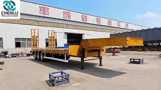 4 Axle Low Bed Semi Detachable Gooseneck Trailer 1