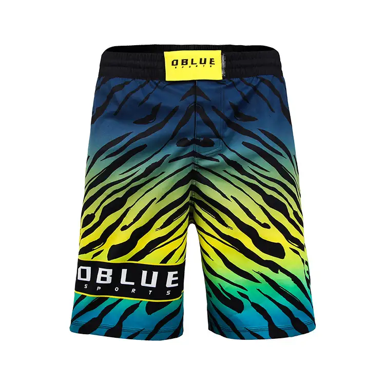 2025 High Quality Custom Logo Color Sublimation Mma Shorts Grappling Shorts Bjj Fight Shorts With Slits 1
