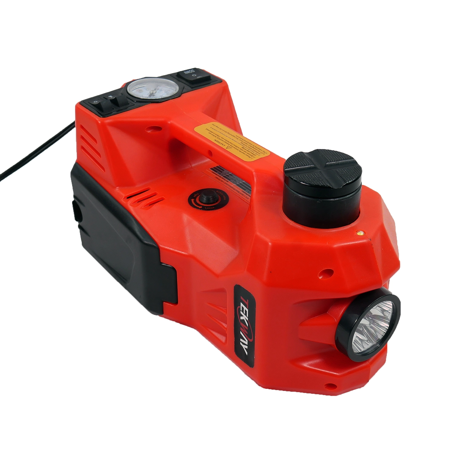 Portable 12V 5T Hydraulic Floor Jack with Electric Impact Wrench 1
