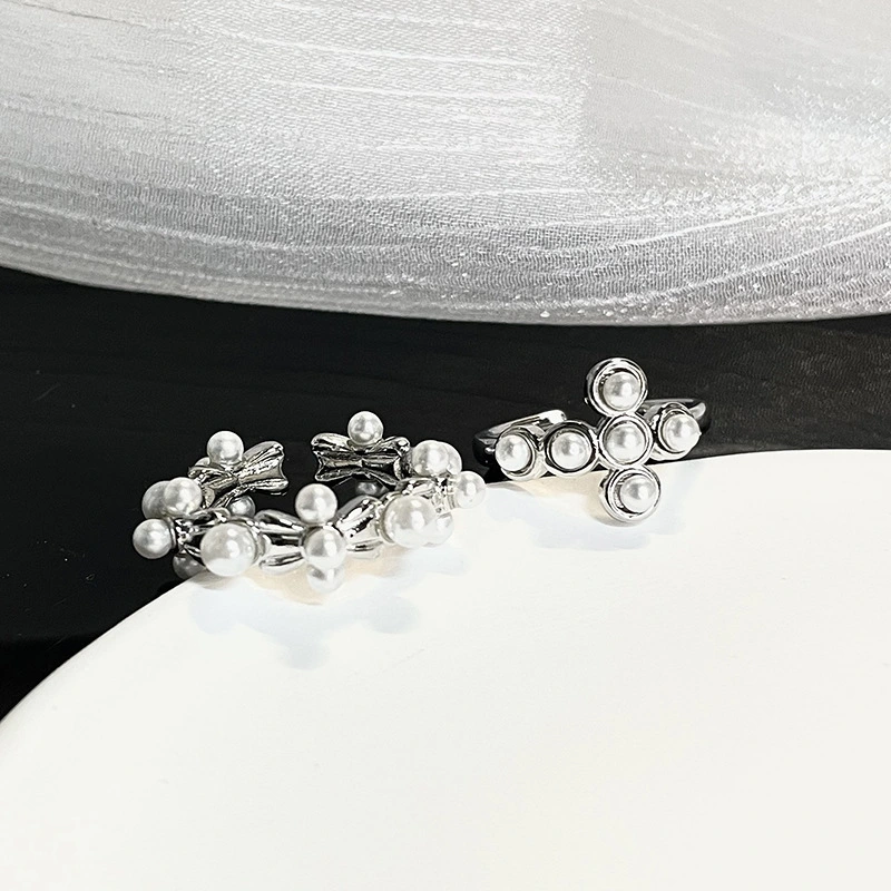 French Cross Opening Adjustable Ring Fashion Index Finger Personalized Women's Ring Wholesale New Style 1