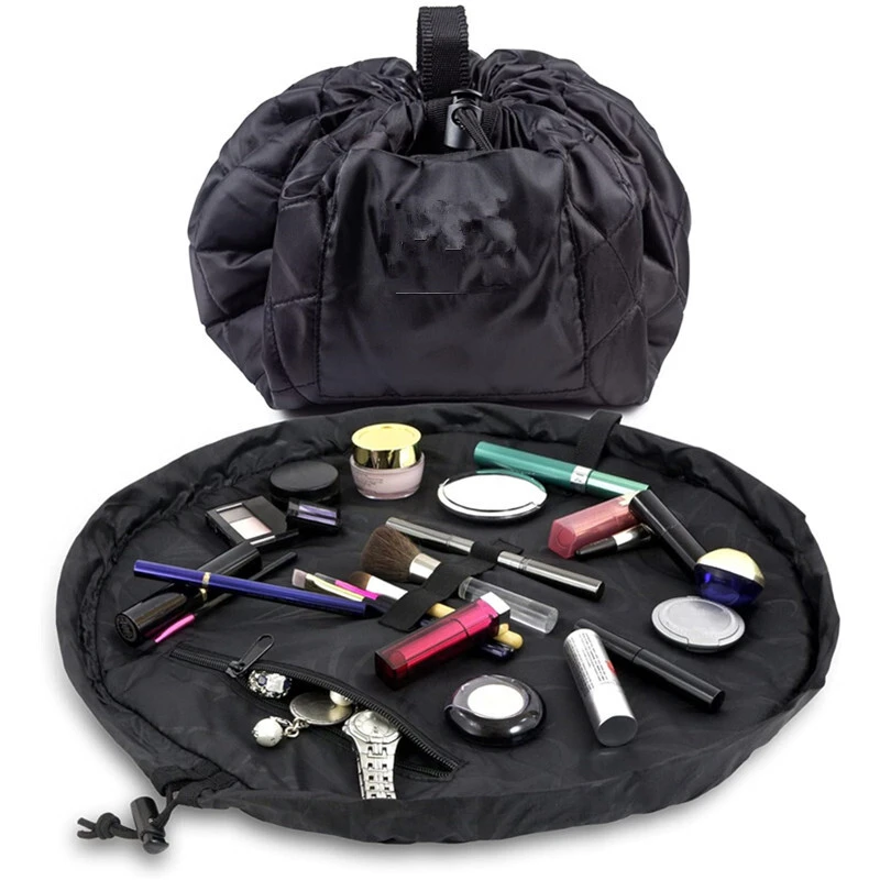 China Factory Wholesale Large Capacity Lazy Drawstring Makeup Storage Bag 1