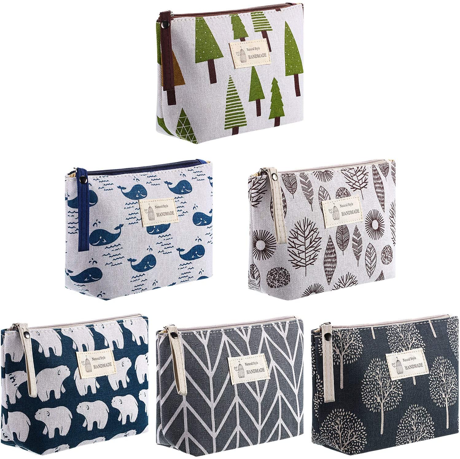 Wholesale Canvas Cosmetic Bag Large Capacity Ins Convenient Simple And Multifunctional Storage Bag Travel Wash Bag. 1