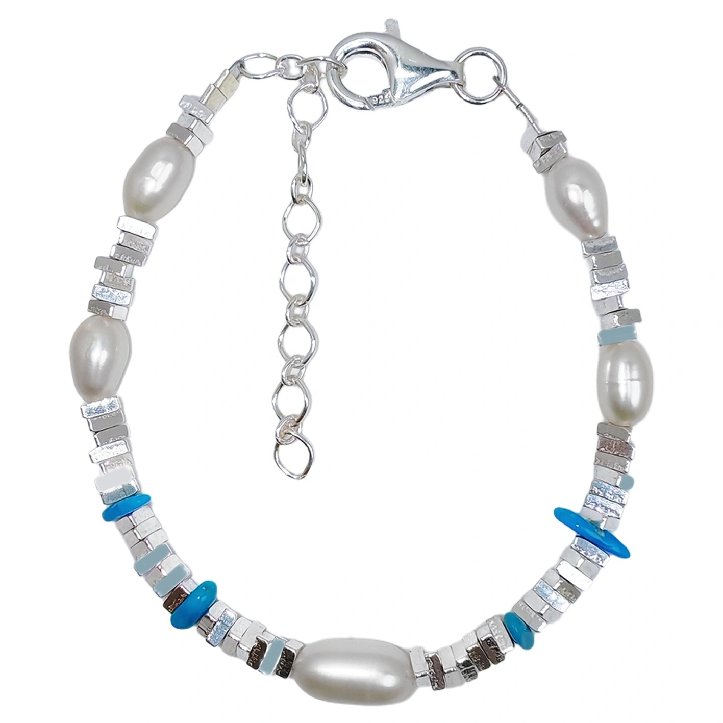 Winter Goddess Essential Pearl Jewelry S925 Silver Beads Natural Natural Sterling Treatment Turquoise Silver 1