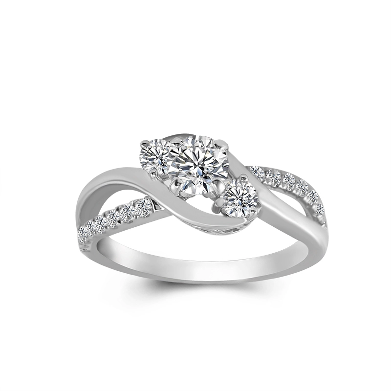 Fashion Rings Women Jewelry White Color 1CT Moissanite Ring for Women Engagement Ring 1