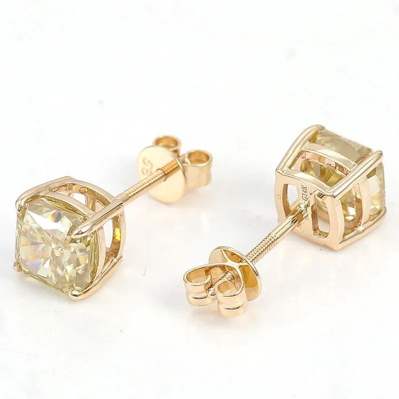 Bijoux de mode Femmes de luxe VVS MISSANITES MODE 10K / 14K / 18K JAUNE GOL FINE FEMMES FEMMES GORES GORD GORD 1