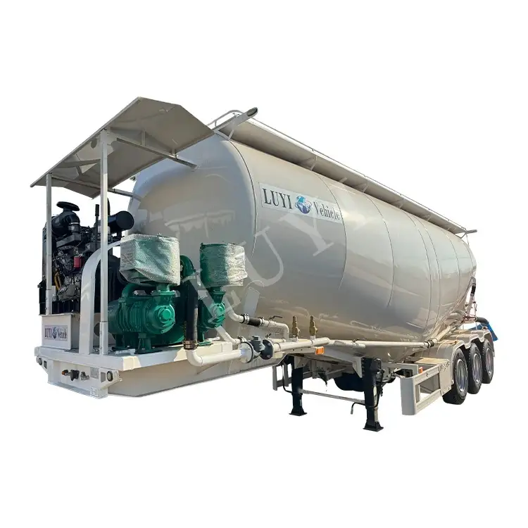 Dry Bulk Cement Powder Tank Semi Trailer | LUYI 1