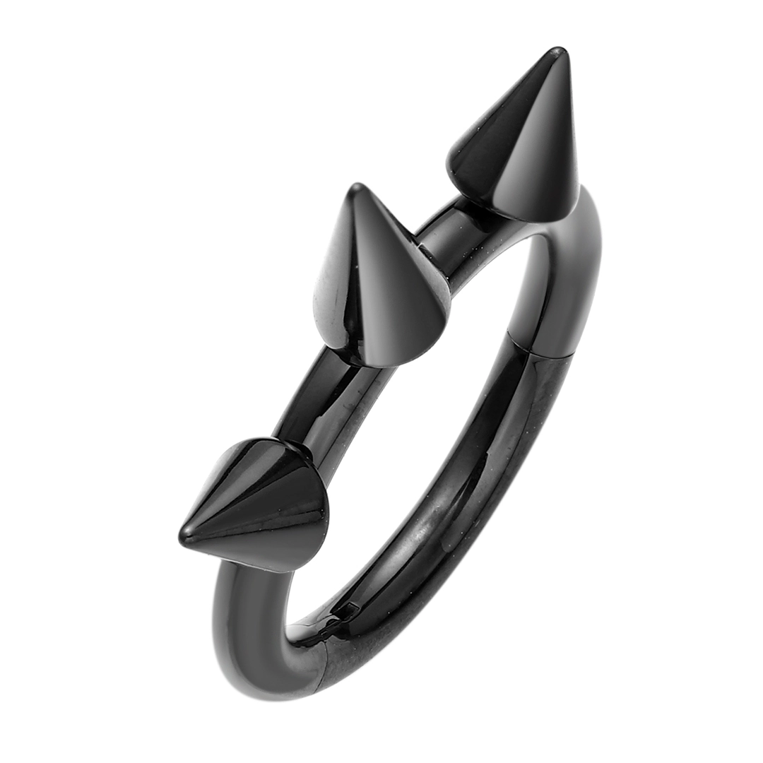 Eternal Metal Astm F136 Titanium Gothic Hinged Segment Clicker Conch Septum Helix Piercing Jewelry 1