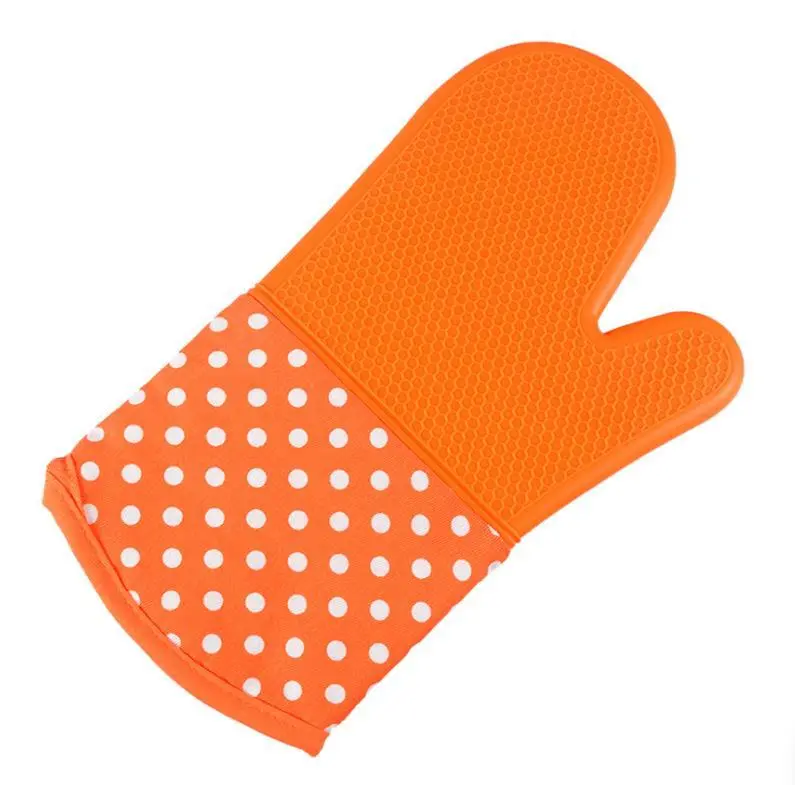 Professional 33cm Heat Resistant Silicone Oven Mitt with Cotton Quilting 1