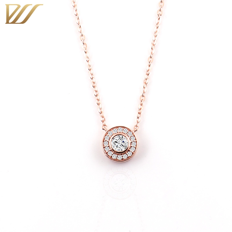 Bijoux Gift Bohemian Multi-couche Round Shape Rose Collier pour femmes Silver Gold Party Stone Classic Style 1