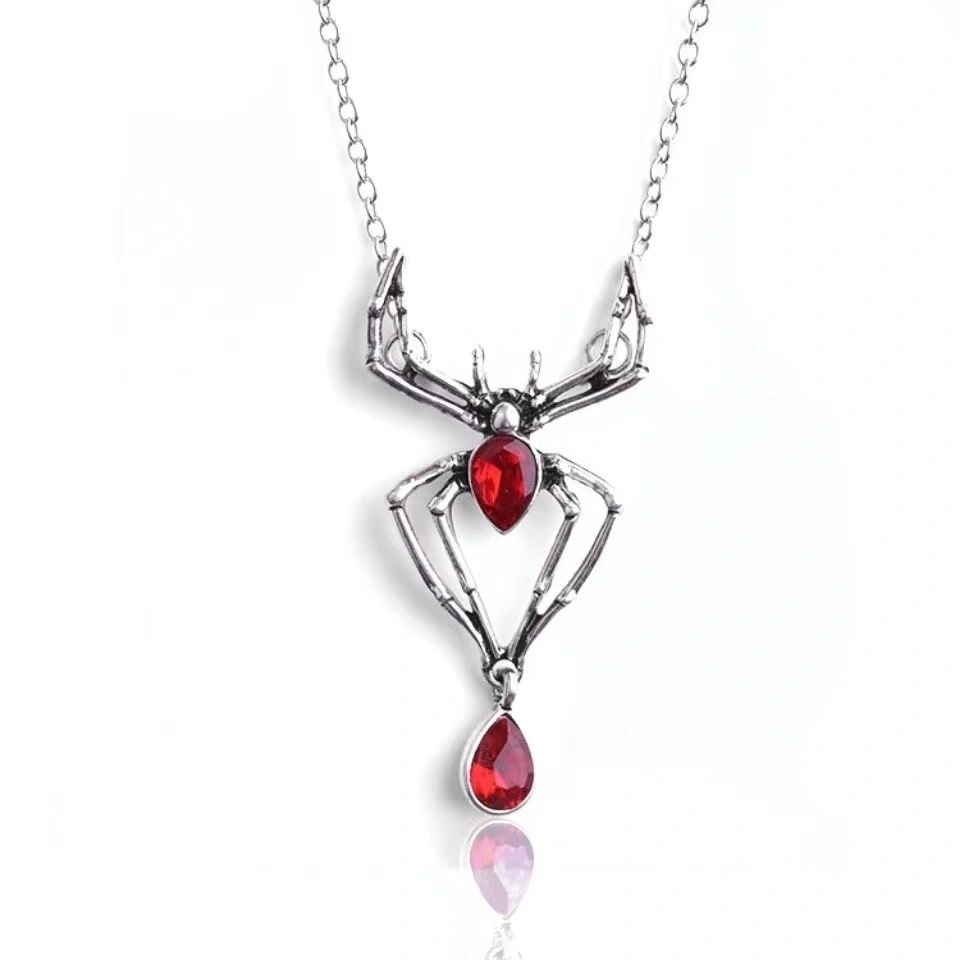 Wholesale European Halloween Dark Gothic Starscream Necklace Silver-plated Alloy Pendant Necklace 1