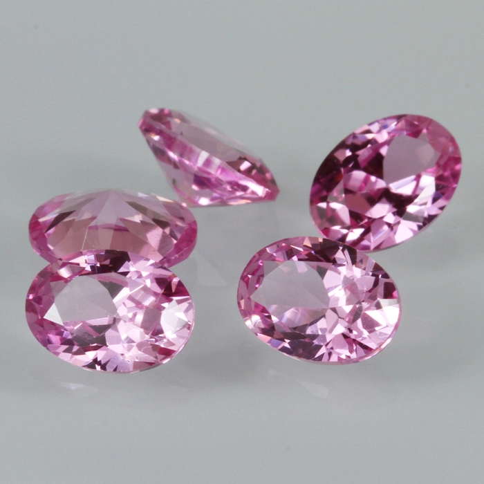 2# Pink Red Color Loose Synthetic Corundum Precio al por mayor 1