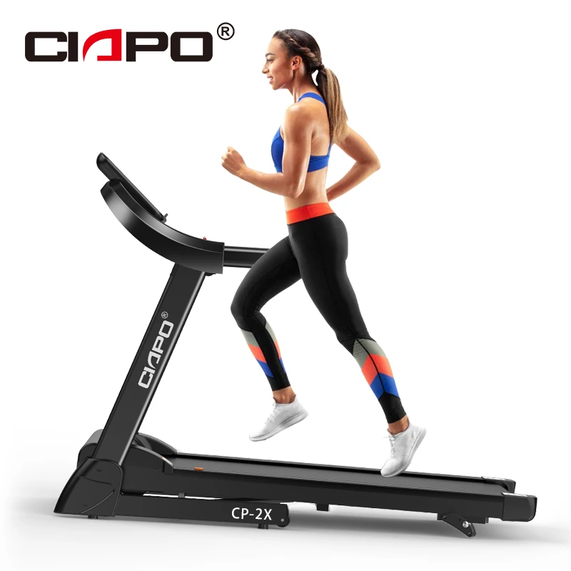 Ciapo x2折りたたみトレッドミルフィットネスジム機器ホームトレッドミルランニングマシンmp3カラースクリーントレッドミル 1